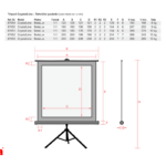 reflecta PROJEKCIJSKO  tripod PLATNO 240x240cm na treh nogah CrystalLine 87653