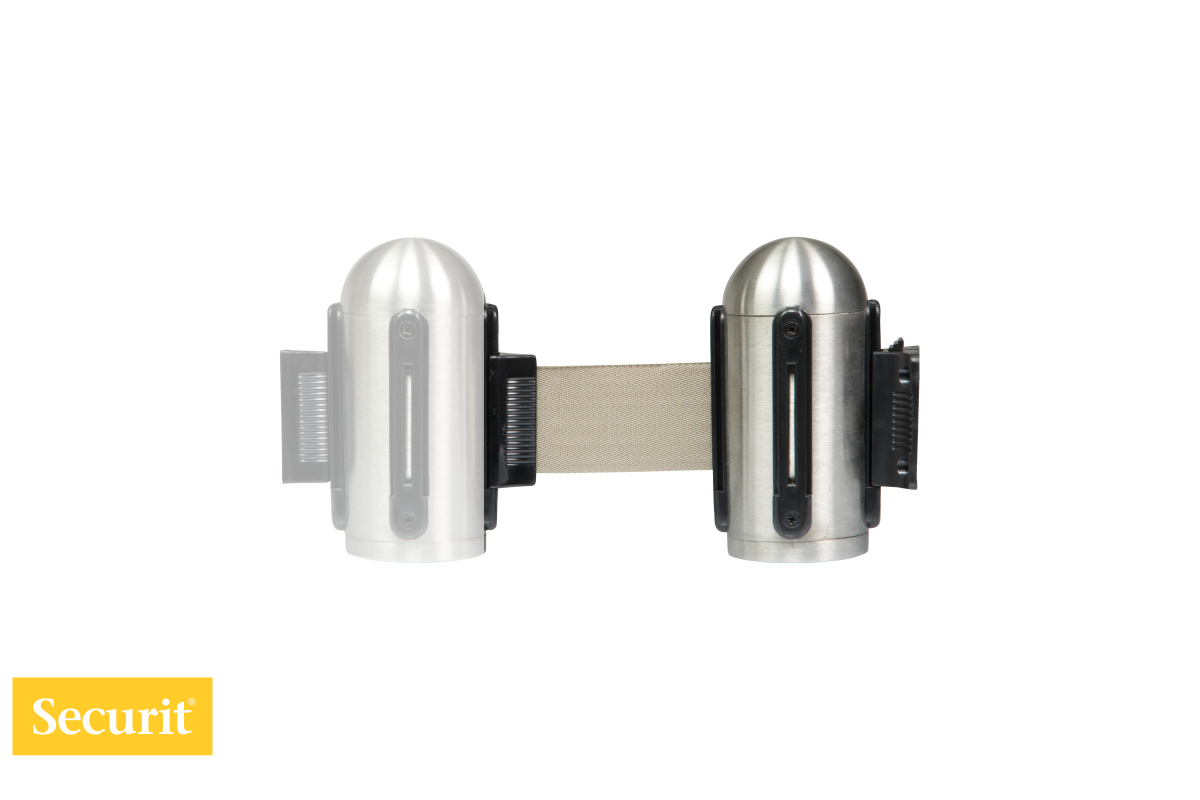 Securit STENSKA KONZOLA za USMERJEVALNI izvlečni TRAK sive barve Steel RSRTWMRVSGY