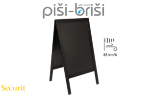 Securit  ULIČNA A kredna TABLA 125x69cm Woody - okvir barve TIKA SBSWTE120