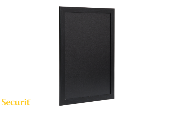Securit KREDNA TABLA 30x40cm Woody z okvirjem ČRNE barve WBWBL3040