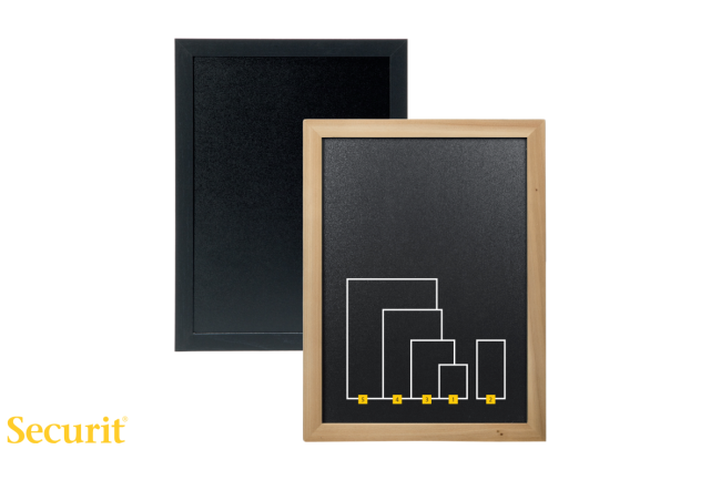 Securit KREDNA TABLA 20x24cm Woody z okvirjem v barvi TIKA WBWTE2024