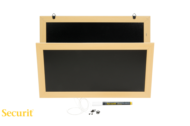 Securit KREDNA TABLA 60x 80cm Woody z okvirjem v barvi TIKA WBWTE6080