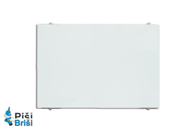 Piši-Briši BELA steklena TABLA 100x150cm MaGlass MGB100150W