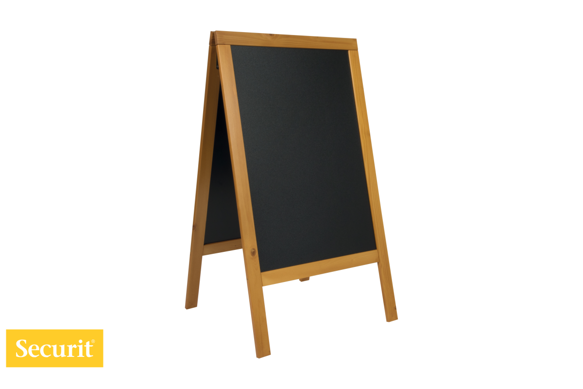 Securit ULIČNA kredna TABLA 125x70cm Woody - A okvir TIK barve SBSWTE120 Securit ULIČNA kredna TABLA 125x70cm Woody - A okvir TIK barve SBSWTE120