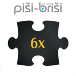 Securit KREDNE TABLE Silhouette z obliko XXL PUZZLE FBPUZZLE