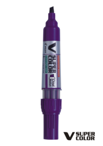 PILOT  V-Super Color alkoholni marker s prisekano konico in VIJOLA izpisom 4052 V