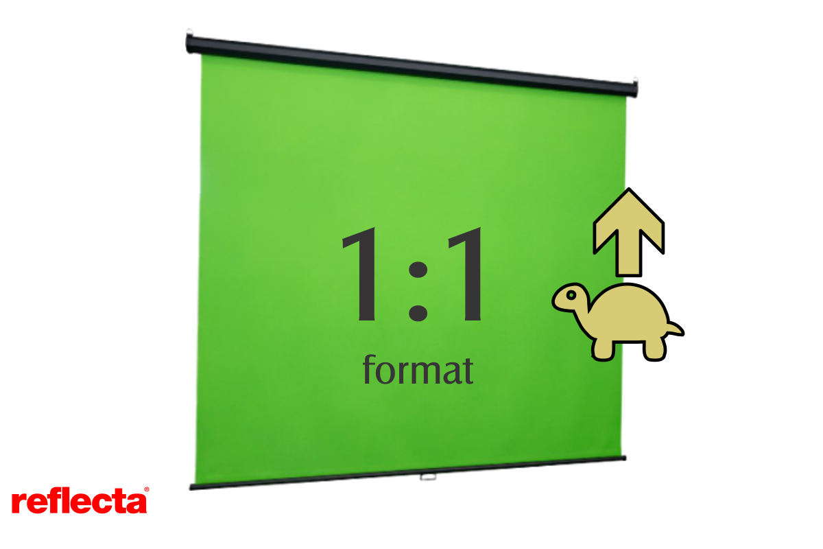 reflecta ZELENO rolo PLATNO 200x200cm za digitalno projekcijo GreenLine 87762