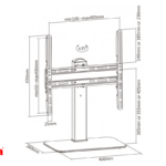 reflecta TV STOJALO za 32-55 col na omarici PLEXO Stand 55-4040 23241
