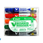 PILOT MARKERJI V-Board Master za bele magnetne table - 5 barv MEDIUM Bullet WBMAS5M