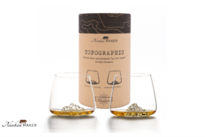 Alaskan MAKER DEKANTER za vino s topografijo gore Mount Everest AMTOPO-C-E