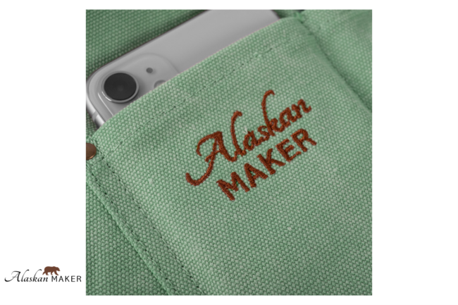 Alaskan MAKER PREDPASNIK 325 iz vintage platna sv. zelene barve AM325VM-U