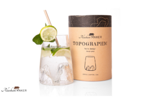 Alaskan MAKER DEKANTER za vino s topografijo gore Mount Everest AMTOPO-C-E