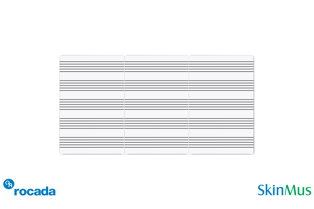 Piši-Briši BELA magnetna TABLA 150x300cm SkinBoard z notnim črtovjem NBT-6421MUS3 Piši-Briši BELA magnetna TABLA 150x300cm SkinBoard z notnim črtovjem NBT-6421MUS3