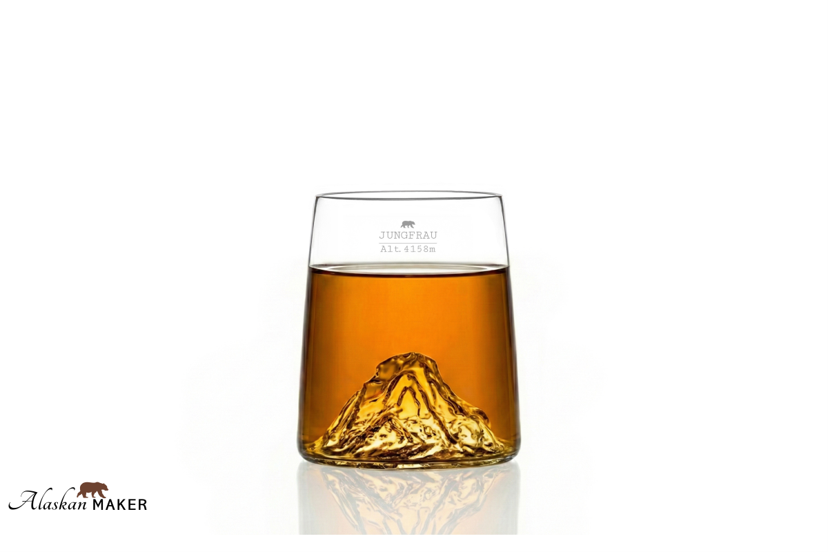 Alaskan MAKER Shot KOZARCI za žgano pijačo s topografijo Swiss AMTOPO-S-MEMJ Alaskan MAKER Shot KOZARCI za žgano pijačo s topografijo Swiss AMTOPO-S-MEMJ