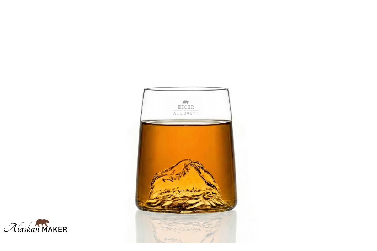 Alaskan MAKER Shot KOZARCI za žgano pijačo s topografijo Swiss AMTOPO-S-MEMJ Alaskan MAKER Shot KOZARCI za žgano pijačo s topografijo Swiss AMTOPO-S-MEMJ