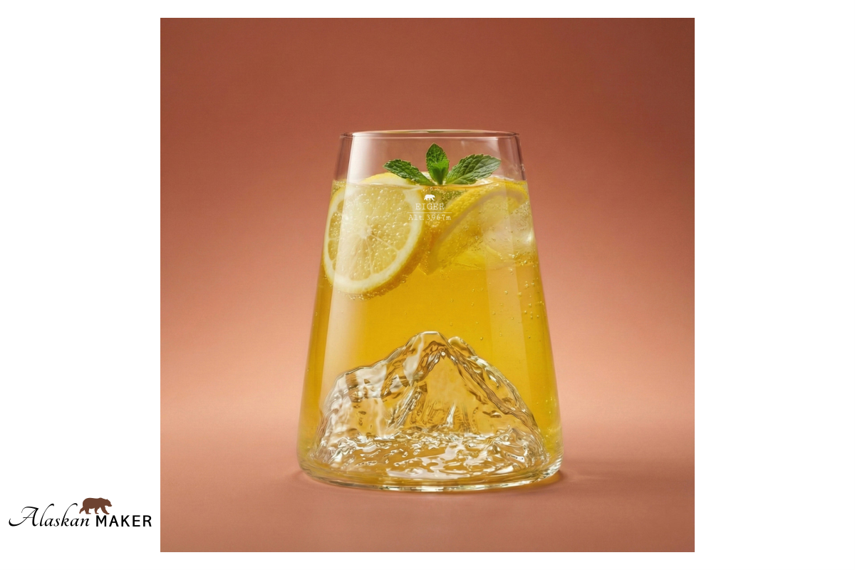 Alaskan MAKER KOZAREC za pijačo s topografijo Eiger AMTOPO-VD-EI