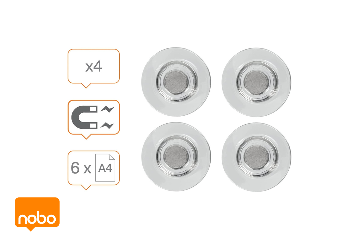 Nobo MAGNETI za steklene table MGMNB32