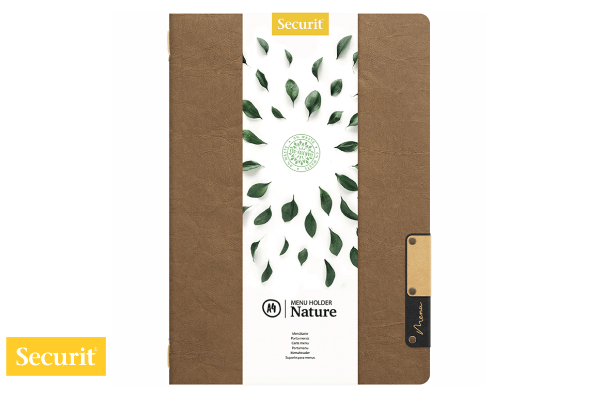 Securit Nature MENI ovitek A4 RJAVE barve z elastiko za vstavke MCNTA4BR Securit Nature MENI ovitek A4 RJAVE barve z elastiko za vstavke MCNTA4BR